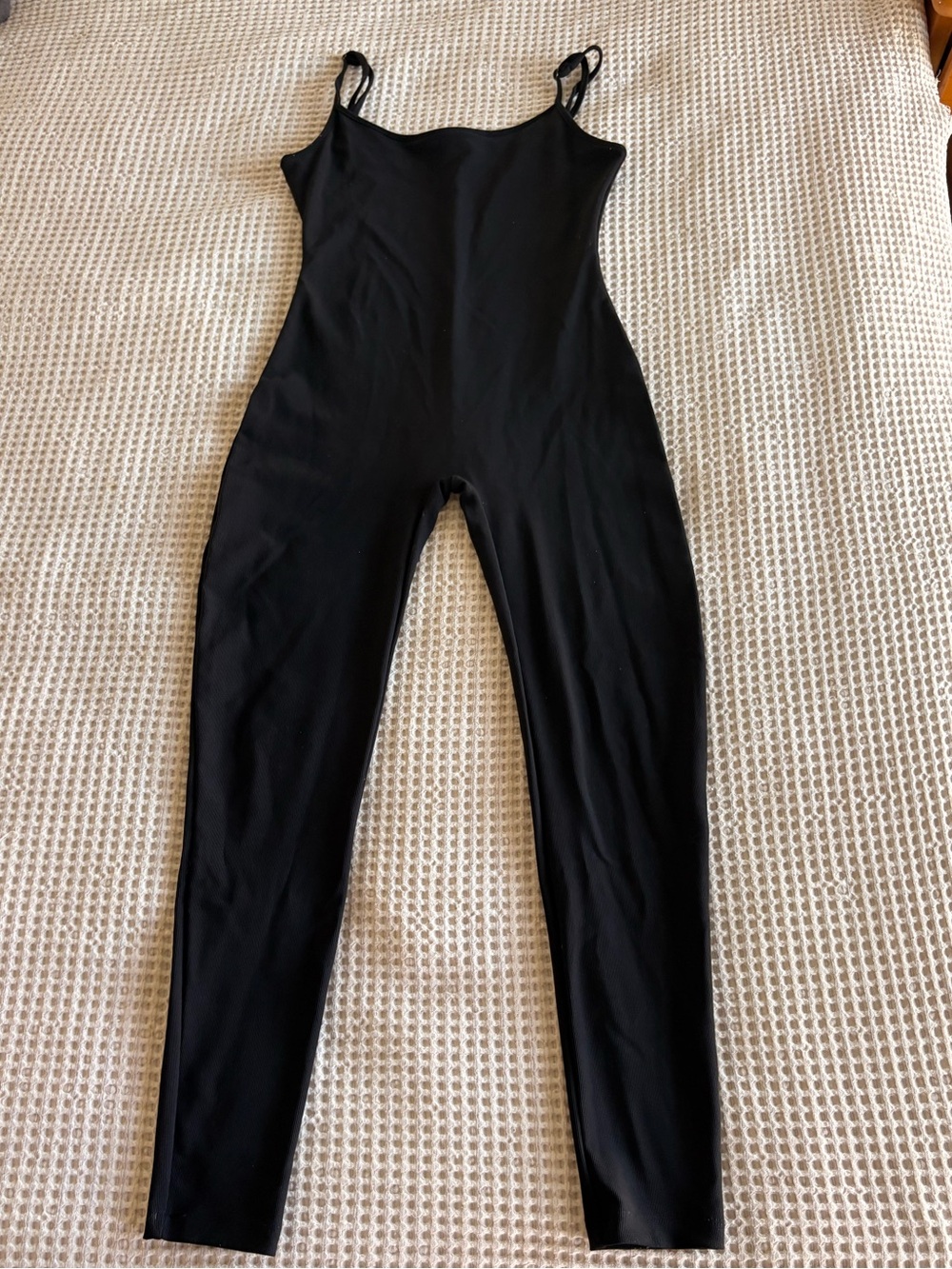 White Fox Black Stretch Jumpsuit